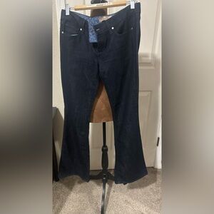 PAIGE Petite Denim Low Rose Bootcut Jeans 32” inseam